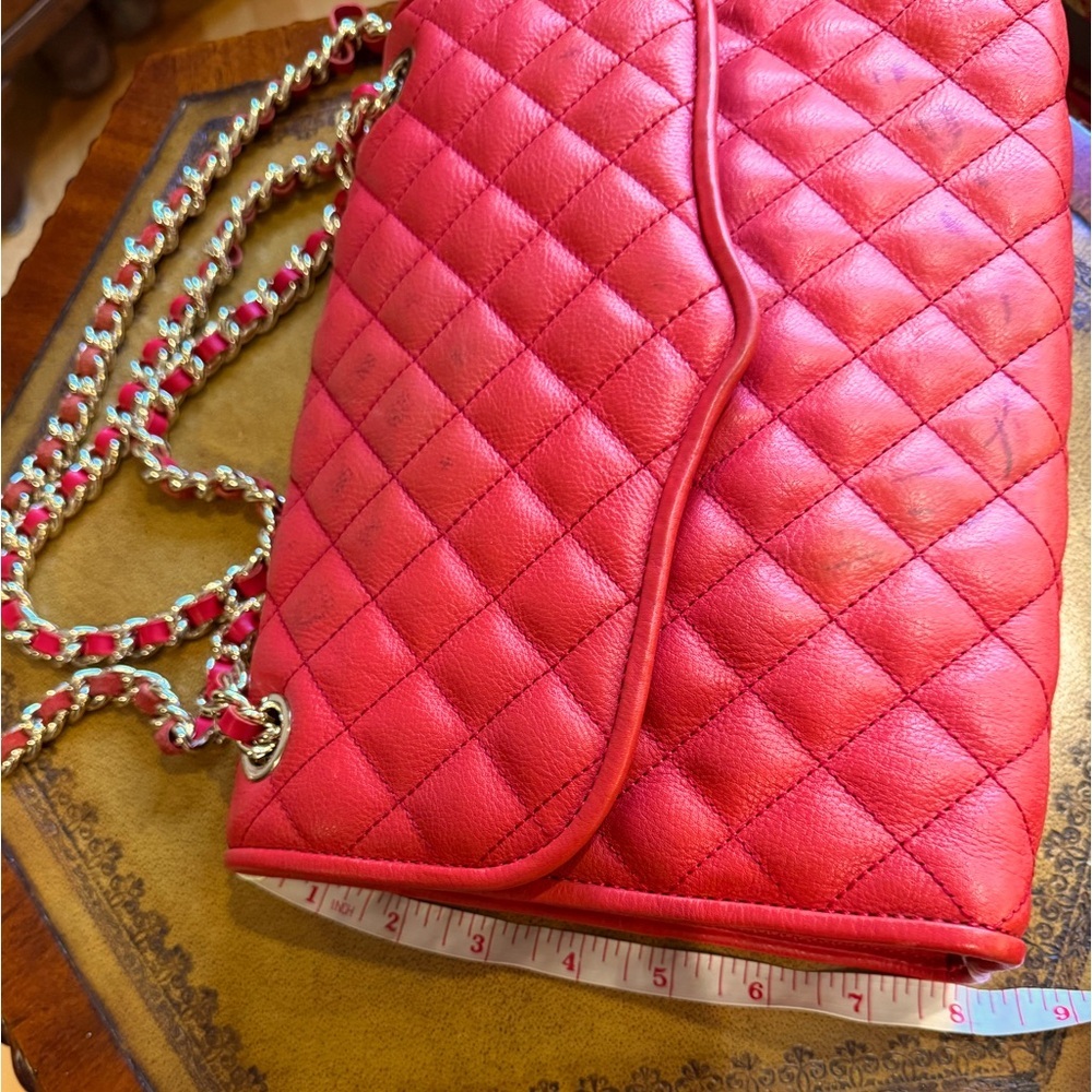 Rebecca Minkoff Red Leather Quilted Affair Bag Large - Picture 2 of 12